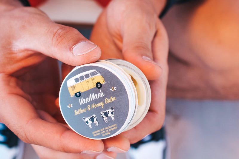 VanMan's Tallow & Honey Face Balm Classic – Deep Hydration Skin Care