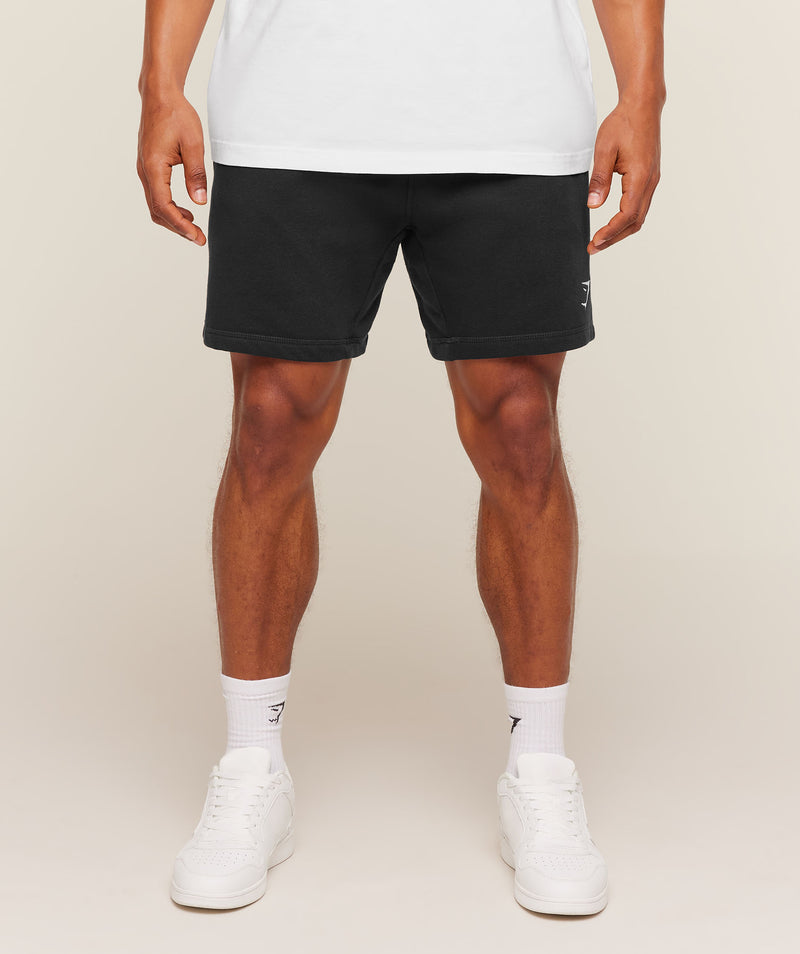 Gymshark Crest 7" Shorts Black – Men’s Athletic Training Shorts