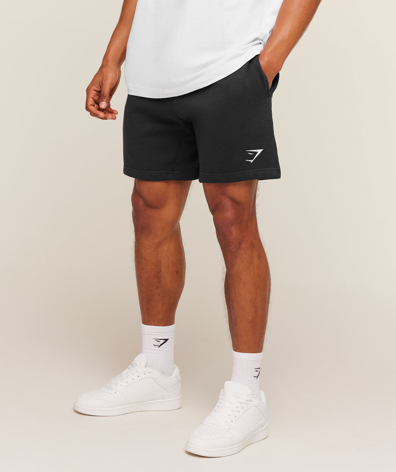 Gymshark Crest 7" Shorts Black – Men’s Athletic Training Shorts