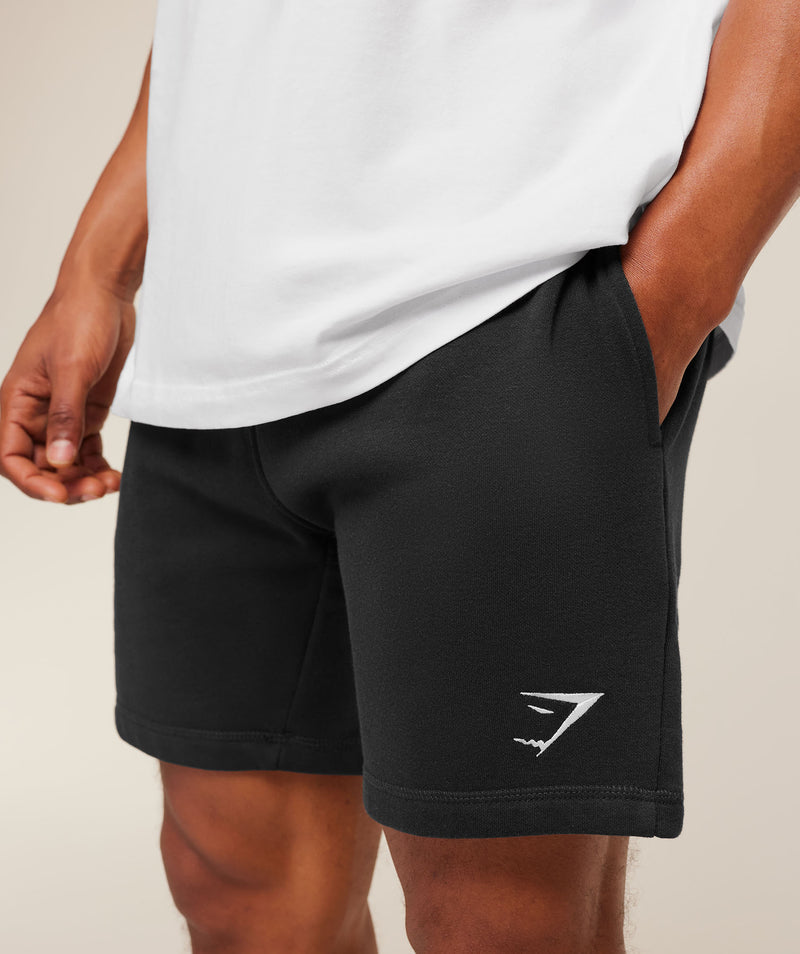 Gymshark Crest 7" Shorts Black – Men’s Athletic Training Shorts