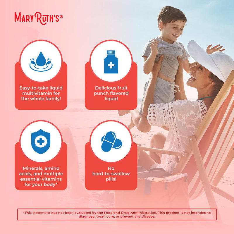 Liquid Morning Multivitamin Essentials+ Daily Wellness Energy Support