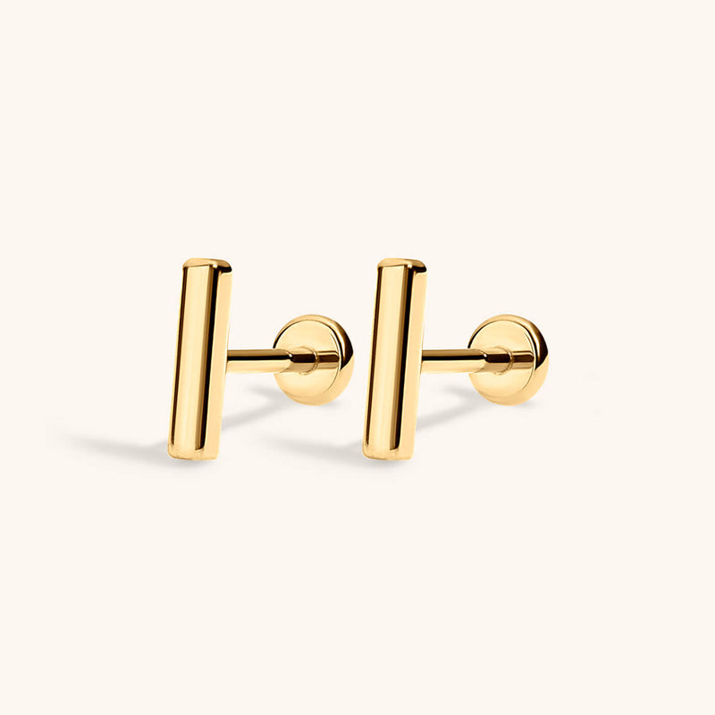 Bar Nap Earrings – Minimalist Elegant Everyday Stud Earrings