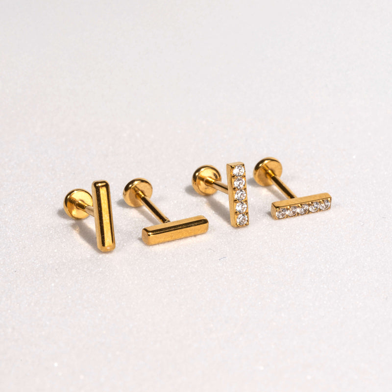Bar Nap Earrings – Minimalist Elegant Everyday Stud Earrings