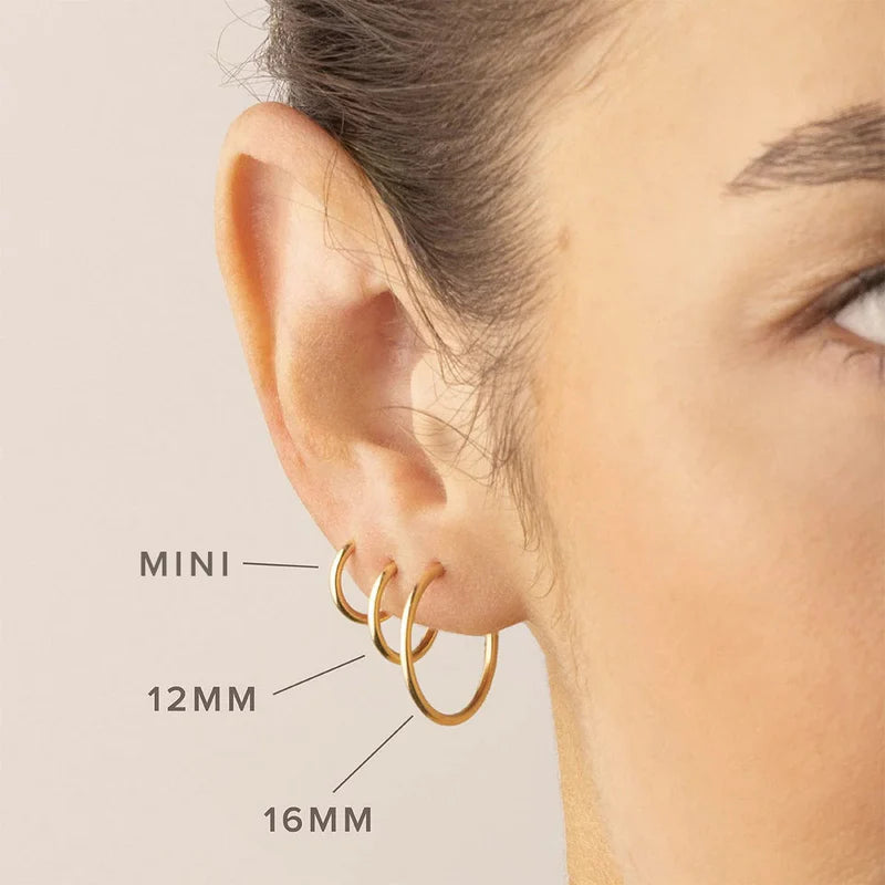 Mini Live In Hoop Earrings – Lightweight Everyday Hoop Jewelry