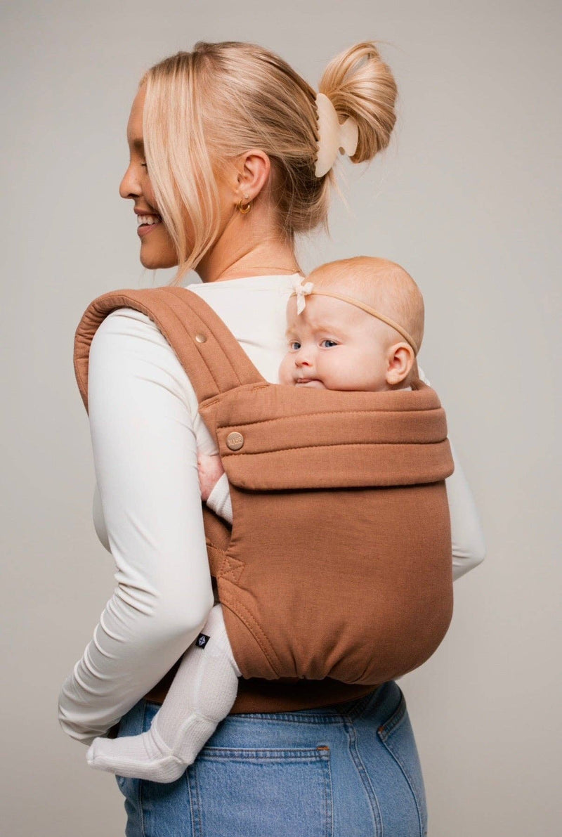 MABĒ Monarch Baby Carrier – Mocha Ergonomic Infant Sling