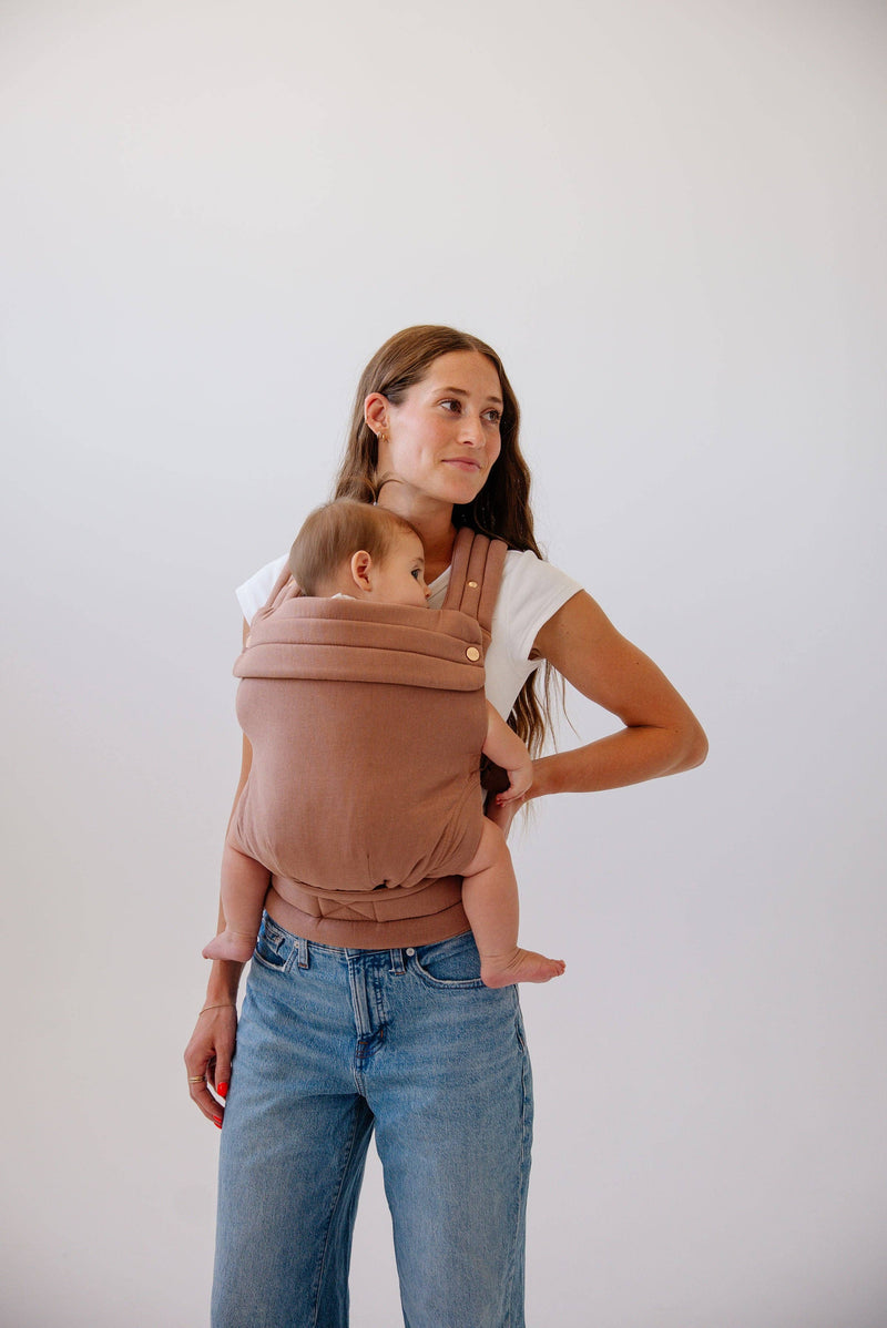 MABĒ Monarch Baby Carrier – Mocha Ergonomic Infant Sling