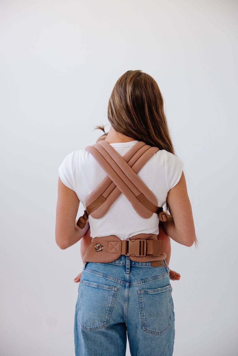 MABĒ Monarch Baby Carrier – Mocha Ergonomic Infant Sling