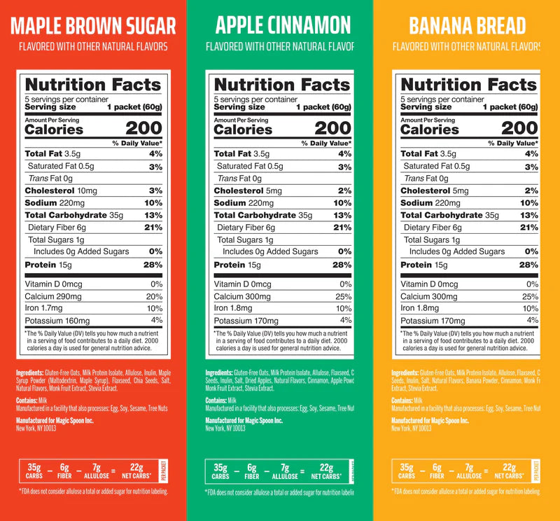 Oatmeal Variety Pack 6 Boxes Assorted Instant Oatmeal Case Breakfast Set