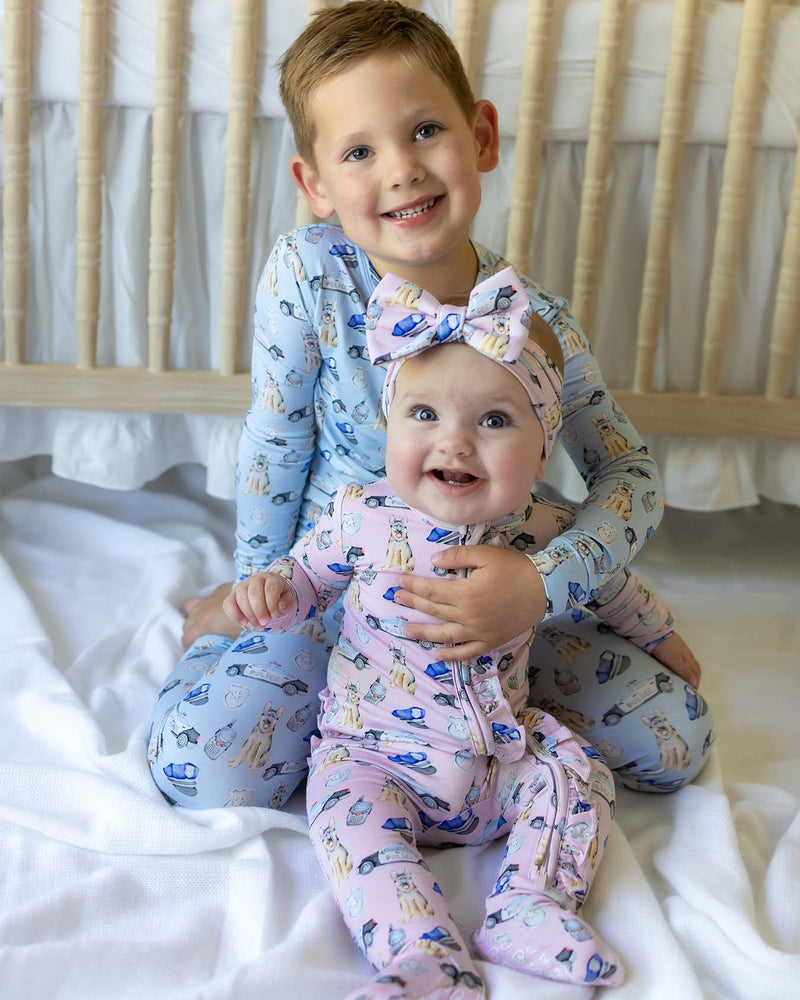Police Pajama Set – Comfortable Sleepwear Lounge Set for Kids
