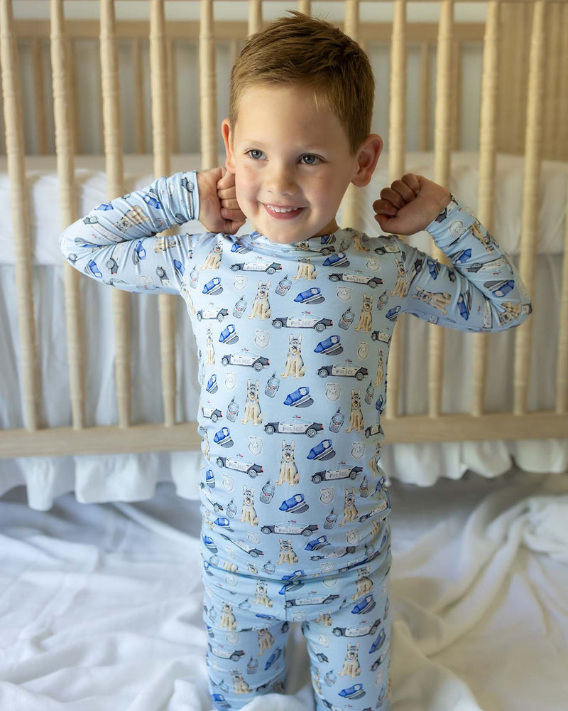 Police Pajama Set – Comfortable Sleepwear Lounge Set for Kids