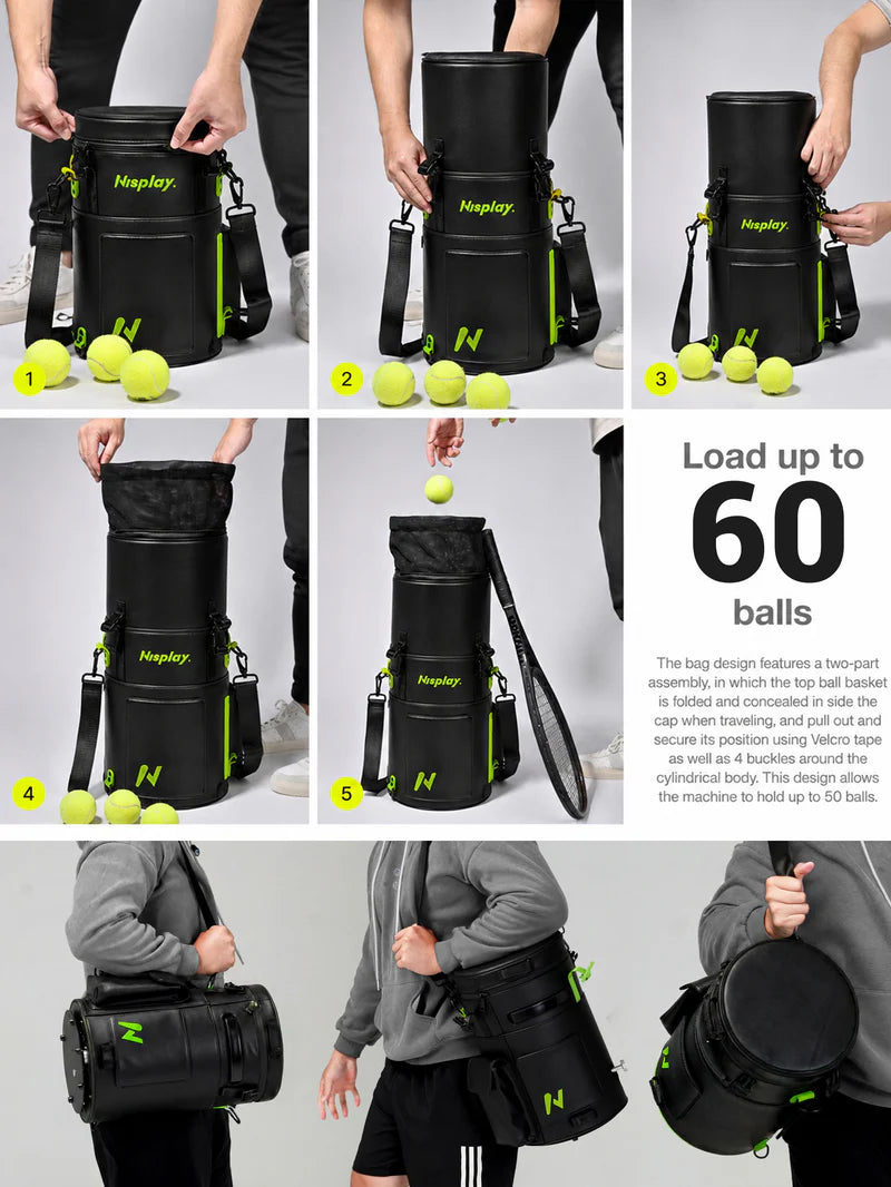 Nisplay L1 Tennis Ball Machine – Automatic Training & Practice System