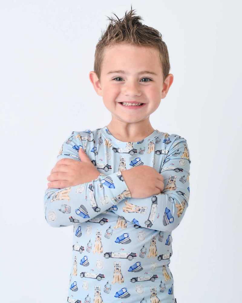 Police Pajama Set – Comfortable Sleepwear Lounge Set for Kids