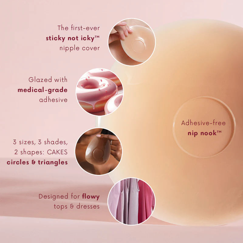 Sticky CAKES™ Circles – Reusable Seamless Coverage Accessories