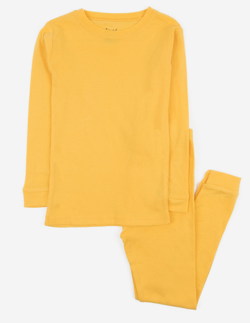 Solid Color Classic Cotton Pajamas – Soft Comfortable Sleepwear Set