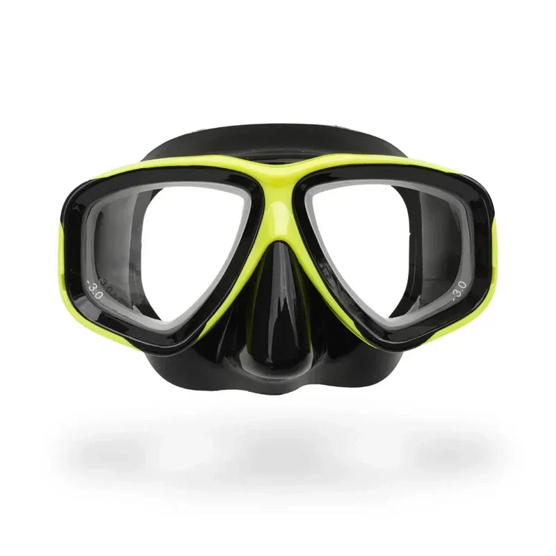 Rx Obsidian Nearsighted Prescription Snorkel & Scuba Dive Mask