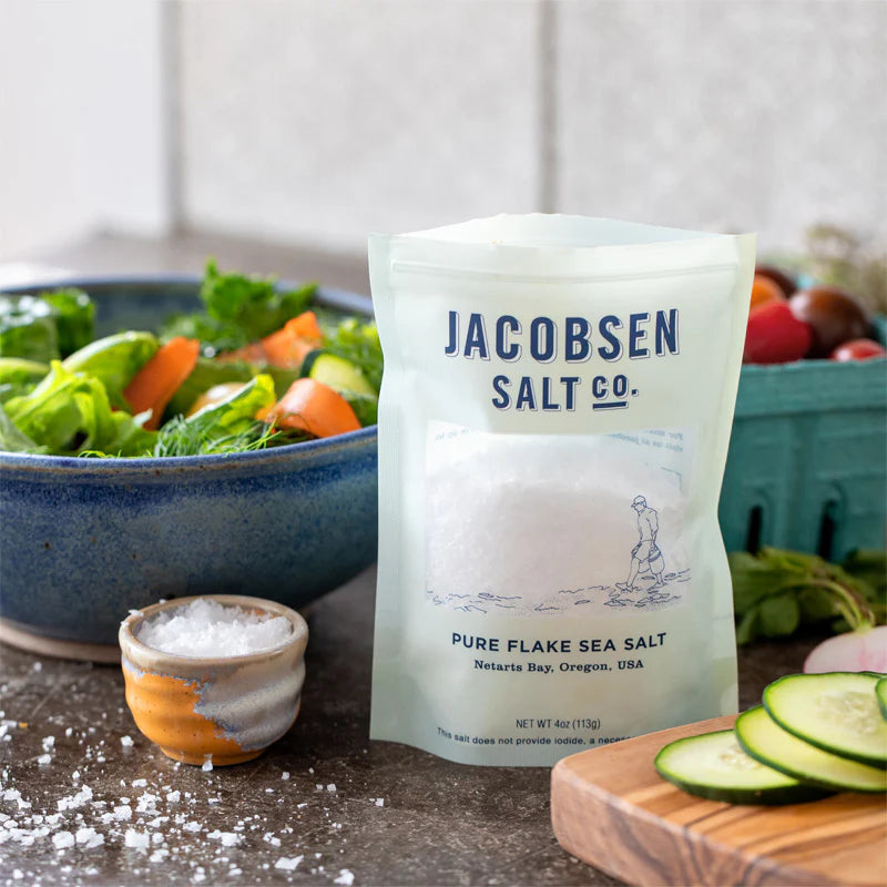 Pure Flake Sea Salt Gourmet Natural Finishing Salt for Cooking & Seasoning