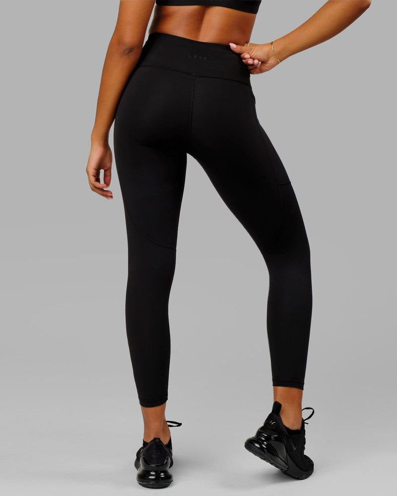 Rep Ultra High Rise 7/8 Legging Pockets Black White Stretch Activewear