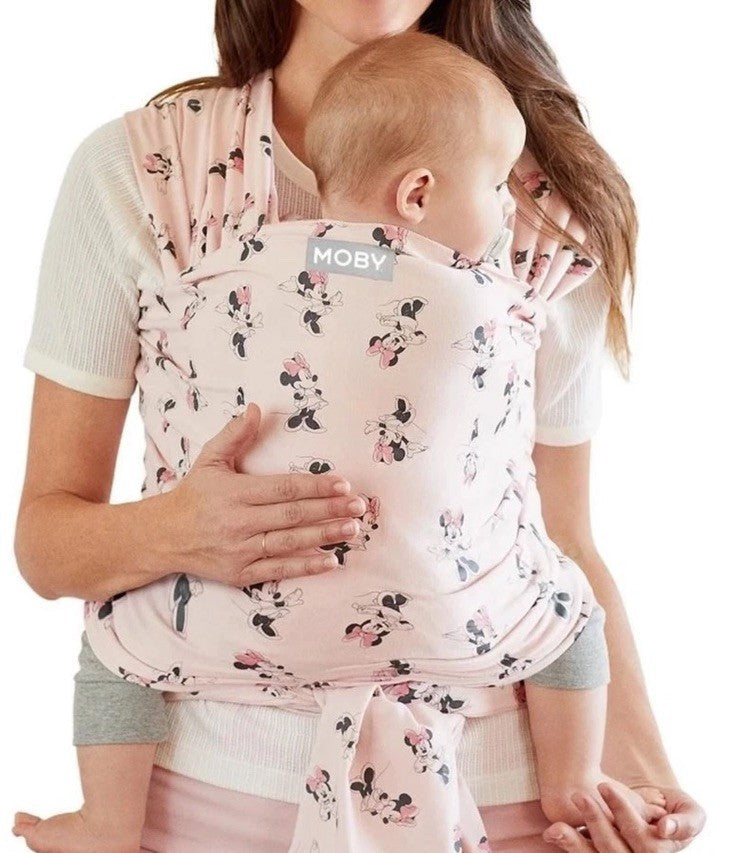Disney x Moby Classic Minnie Mouse Baby Wrap | Soft Infant Carrier