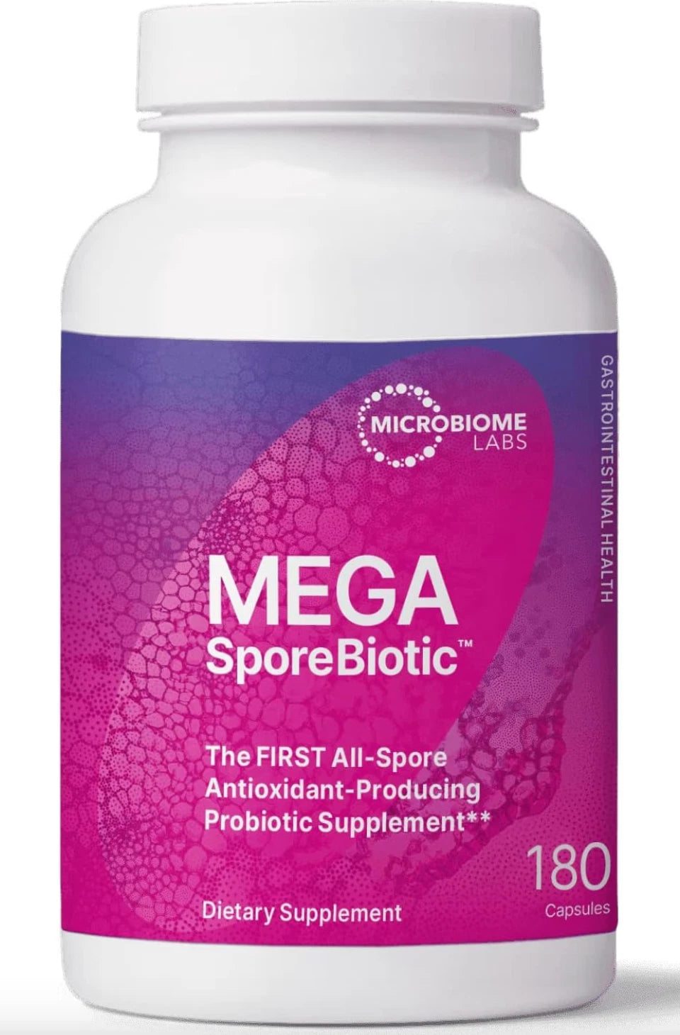 MicroBiome Labs MegaSporeBiotic – 180 Capsules Probiotic Support