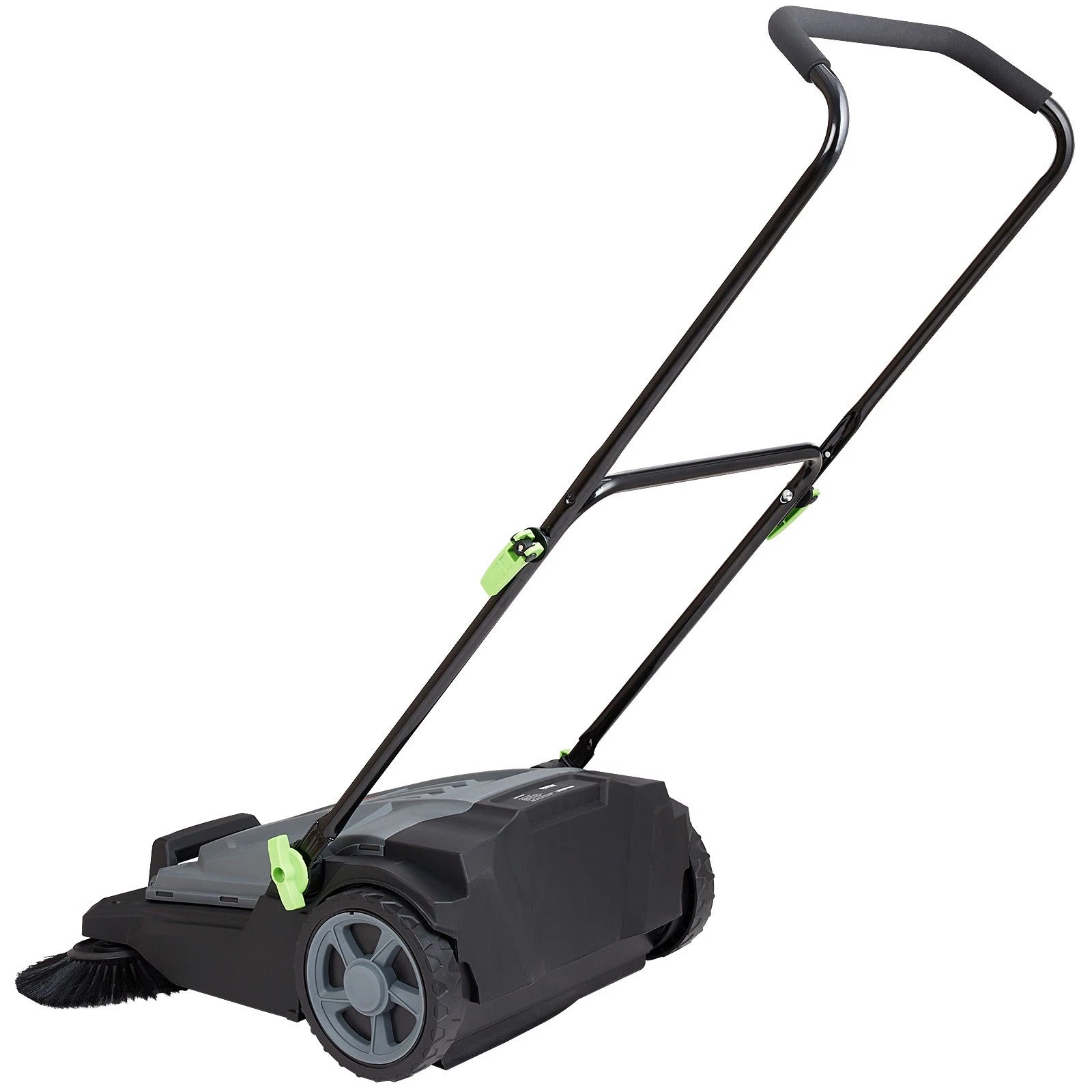 Walk-Behind Push Floor Sweeper with 5-Gallon Bin for Yard Garage Patio