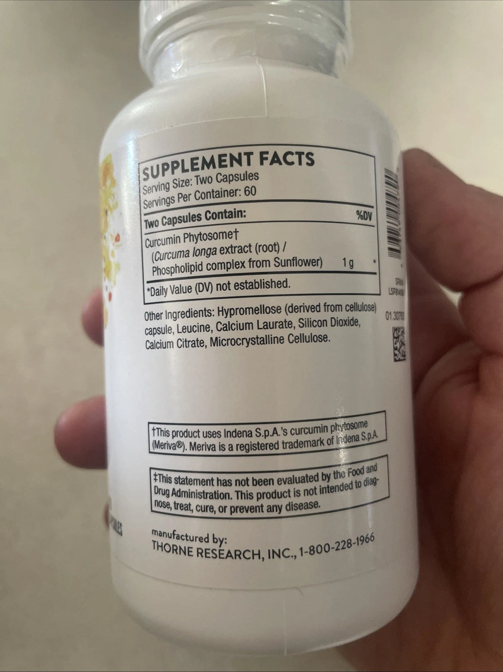 Thorne Research Meriva 500-SF – 120 Daily Wellness Capsules