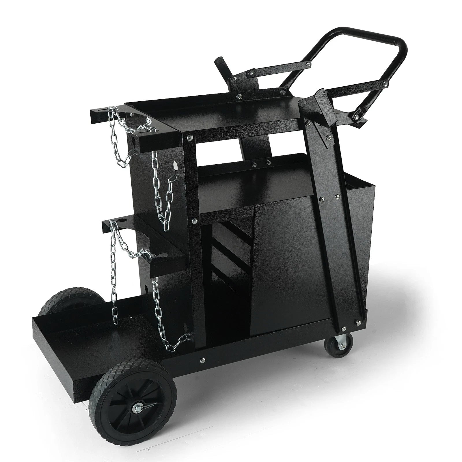 2-Tier Welding Cart with 4 Drawers Heavy Duty MIG Welder Cart on Wheels