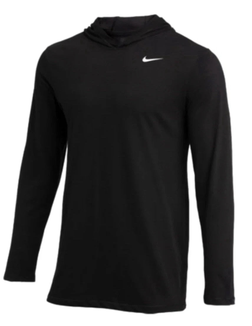 Nike Dri-FIT Long Sleeve Hooded Tee Shirt Black Men's XL CJ1696-010