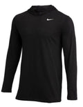 Nike Dri-FIT Long Sleeve Hooded Tee Shirt Black Men's XL CJ1696-010