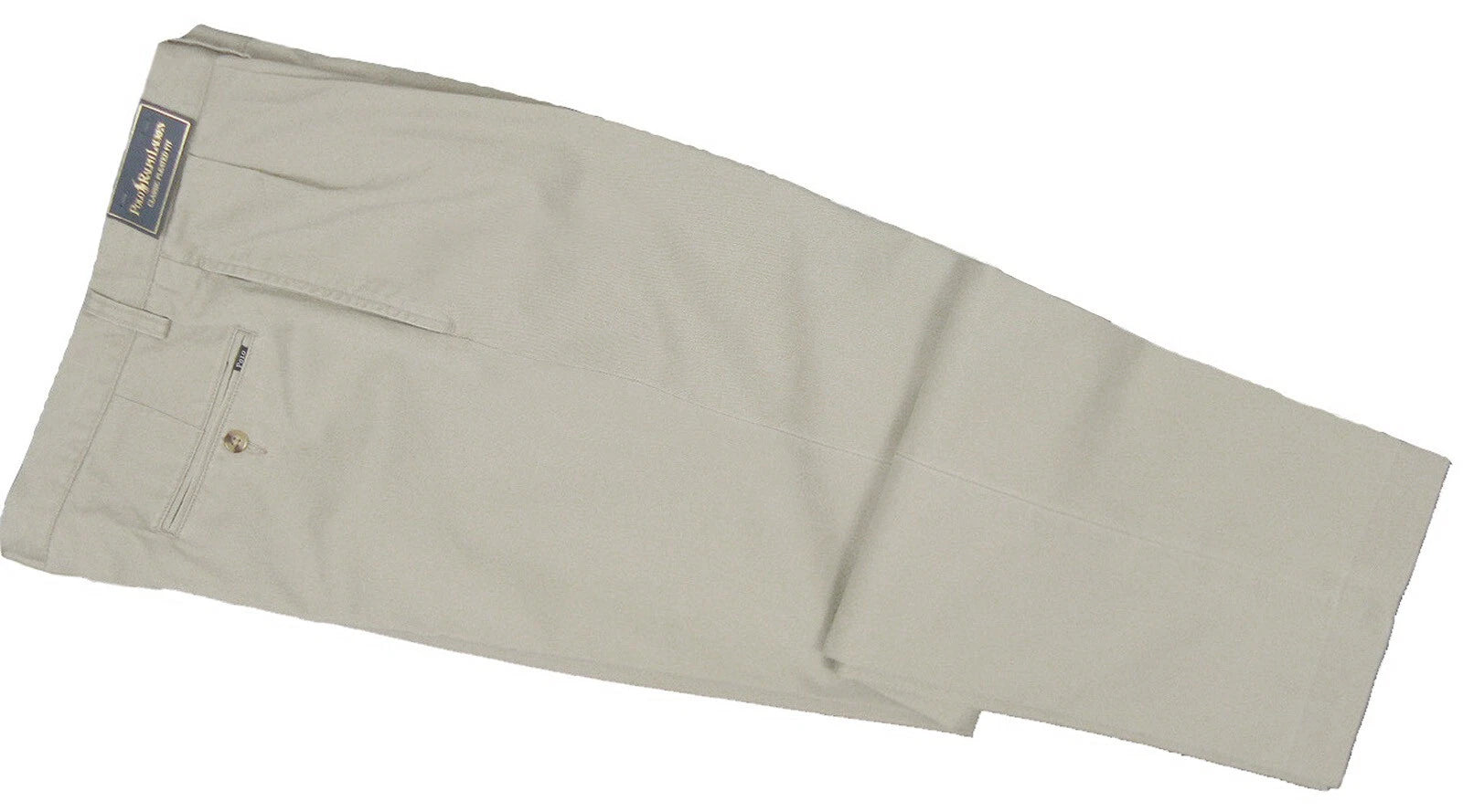 Polo Ralph Lauren Big & Tall Stone Pleated Chino Pants Size 44 New