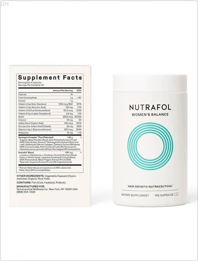 Women's Balance Hair Growth Supplement – 120 Capsules for Healthy Hair