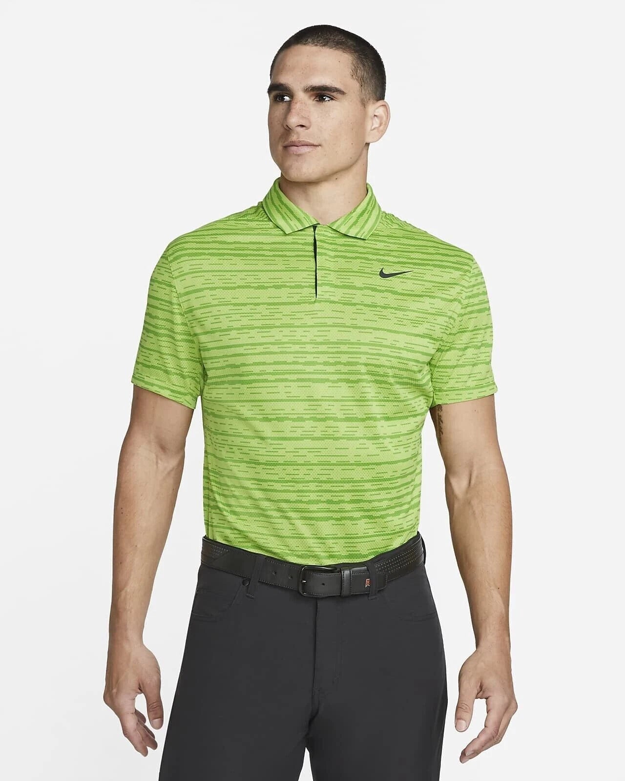 Nike Tiger Woods Dri-FIT Golf Polo Vivid Green Men's Medium DH0789-332
