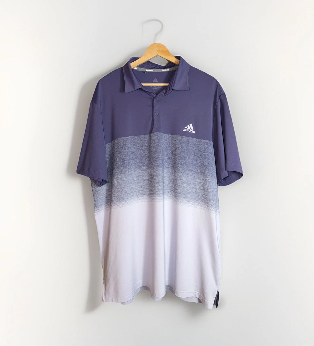 Adidas Golf Ultimate Ombre Polo Shirt Tech Purple Men's XL