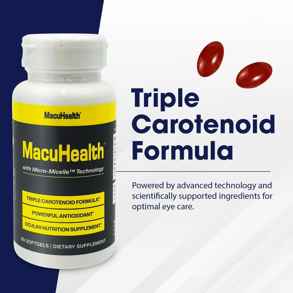 MacuHealth 90ct – Natural Eye Health Daily Supplement Capsules