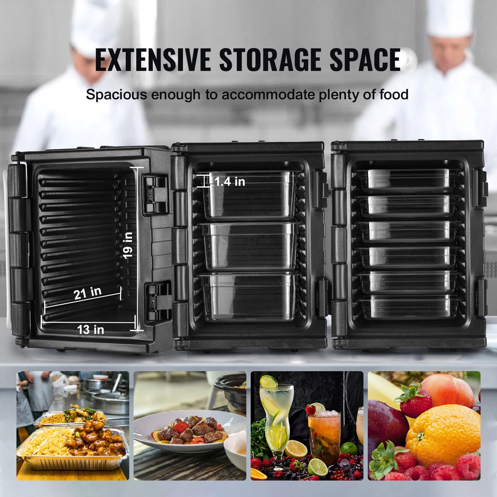 82QT Insulated Food Pan Carrier Hot Box for Catering Restaurant Transport