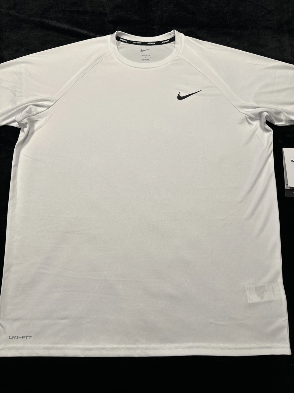Nike Dri-FIT Swim Hydroguard Short Sleeve Shirt White Large NESSA586-100