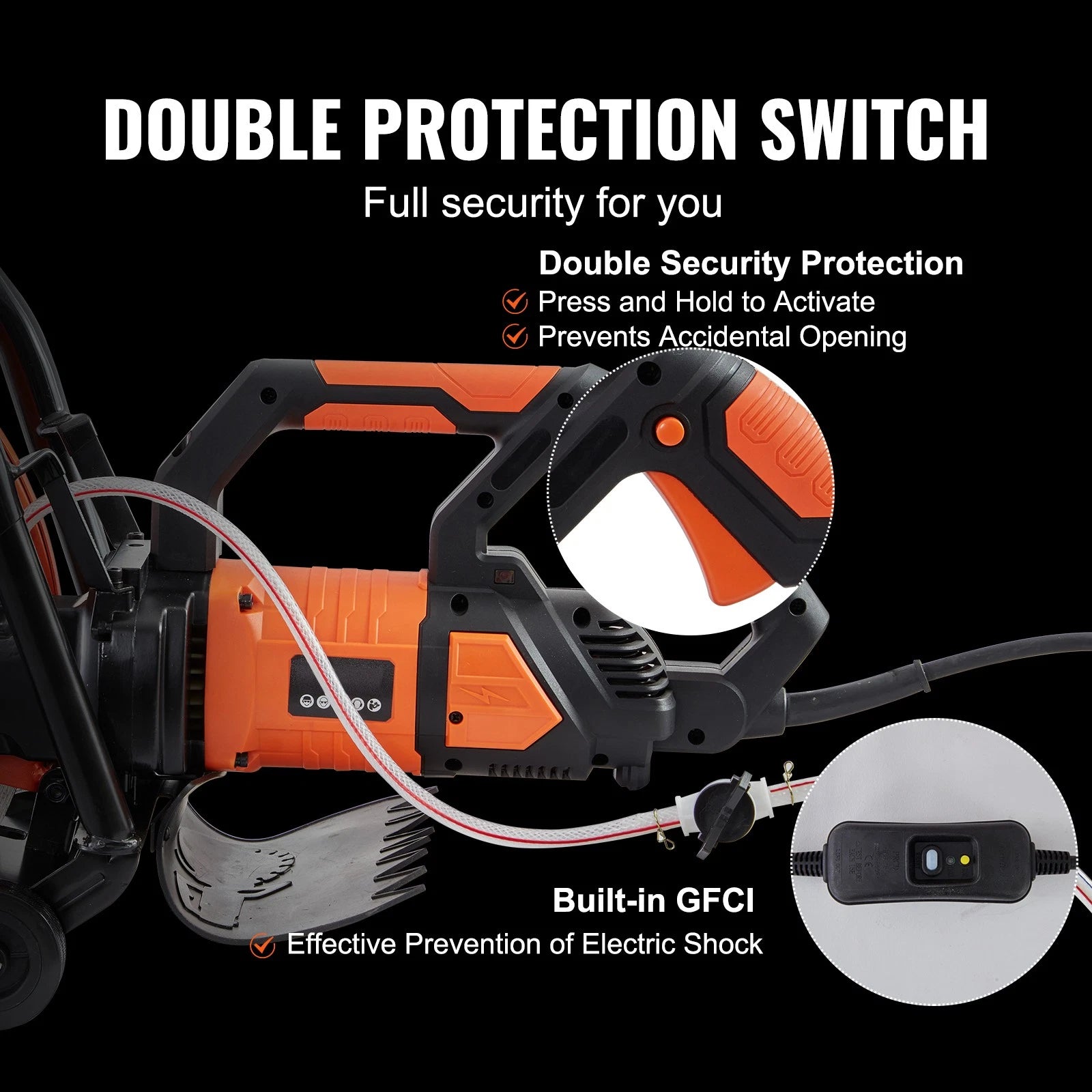 16in Electric Concrete Saw 3200W Wet Cut Circular Saw with 6in Depth