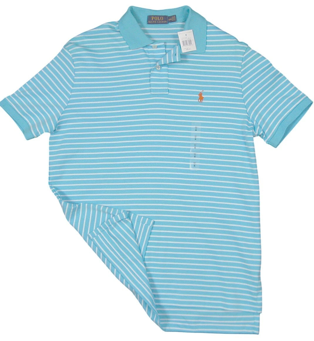 Polo Ralph Lauren Colorful Striped Polo Shirt Smooth Cotton New