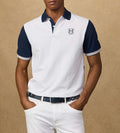 Hackett Heritage Classic Fit Branded Quad Polo Shirt White XL