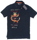 Vintage Polo Ralph Lauren Indigo Dragon Embroidered Shirt New