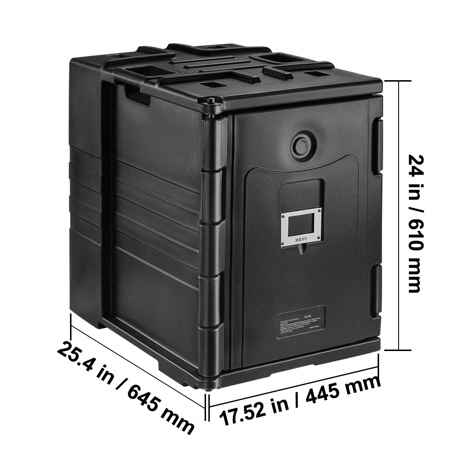 82QT Insulated Food Pan Carrier Hot Box for Catering Restaurant Transport