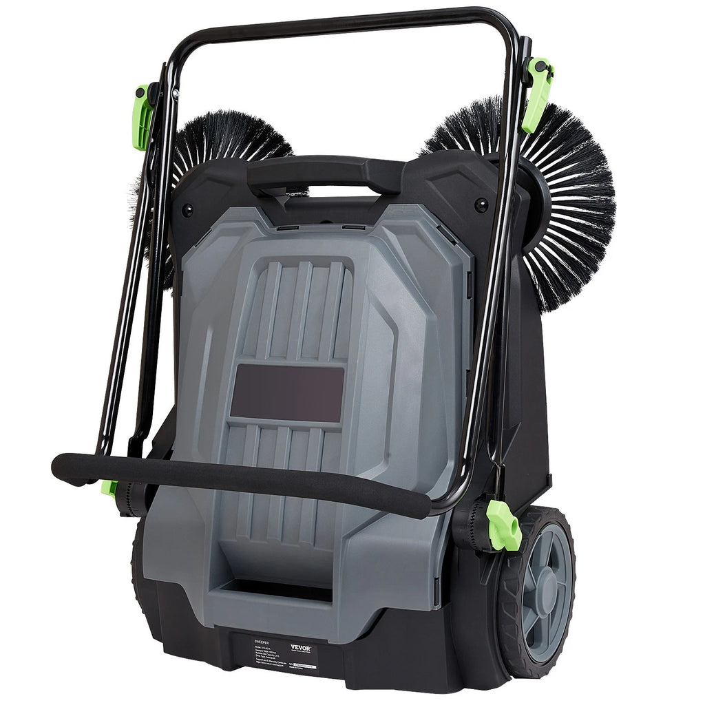 Walk-Behind Push Floor Sweeper with 5-Gallon Bin for Yard Garage Patio