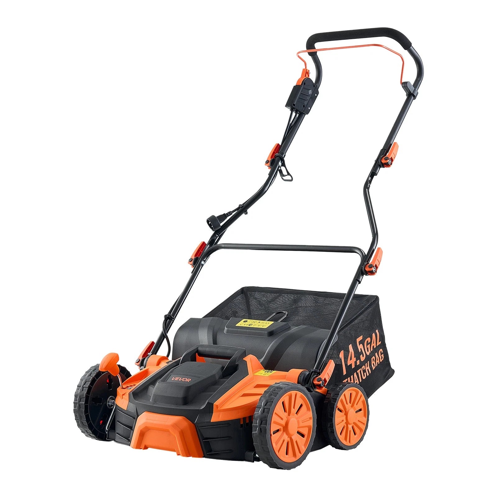 16in 15Amp Electric Dethatcher & Scarifier with 14.5Gal Collection Bag