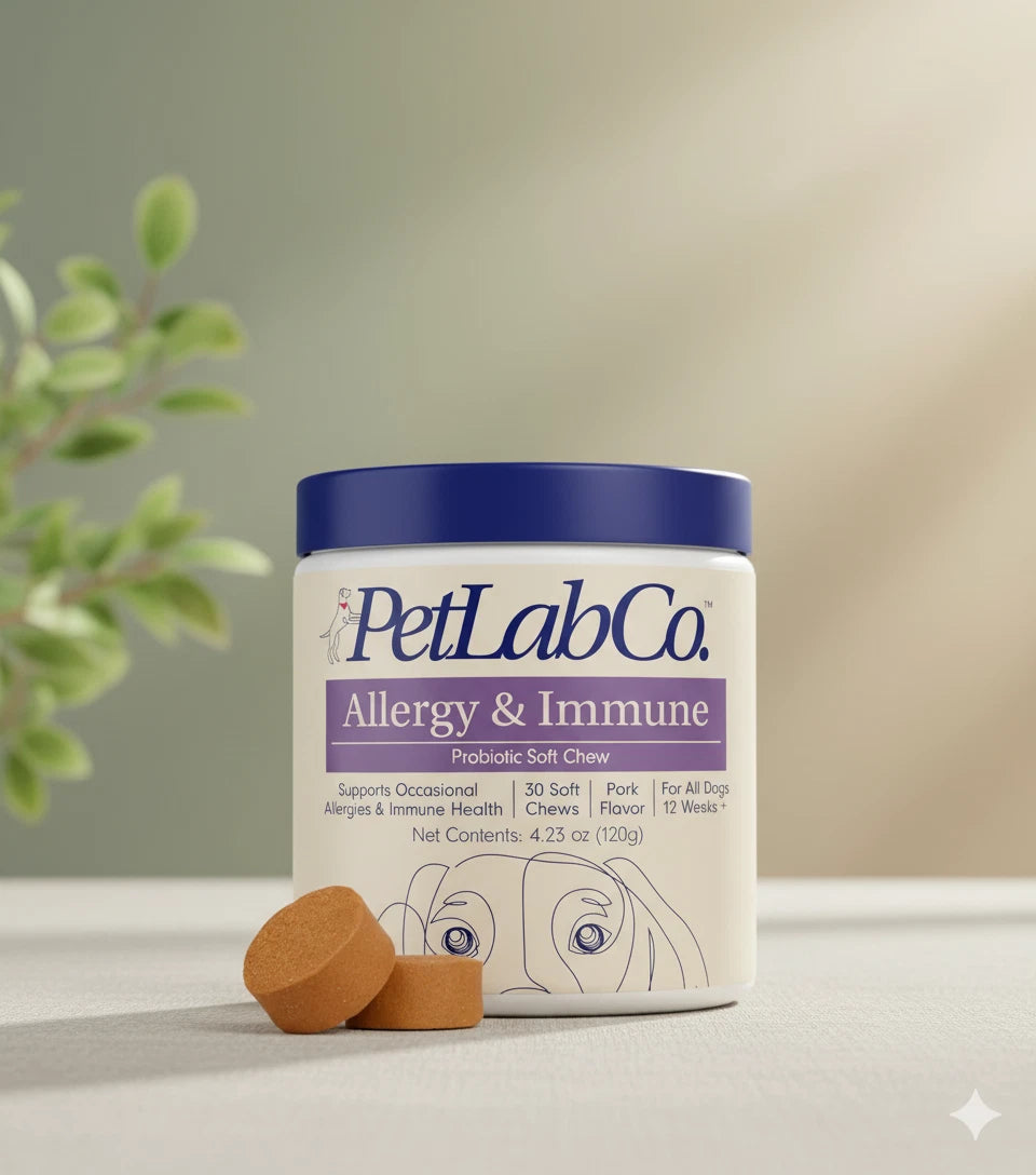 PetLab Co Allergy & Immune Probiotic Soft Chews for Dogs – 30 Count