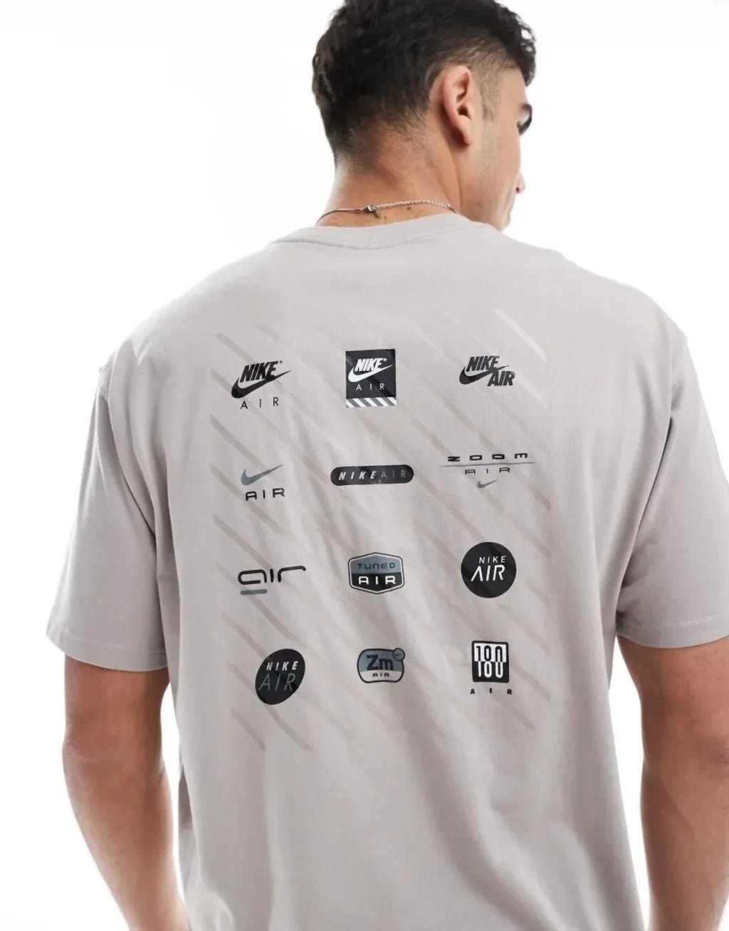 Nike Air Max 90 Back Graphic T-Shirt Men's Medium Gray Casual Tee