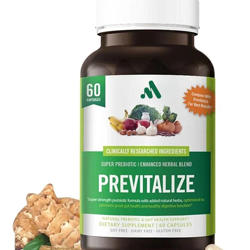Previtalize Probiotic Fiber Supplement – 60 Capsules Daily Support