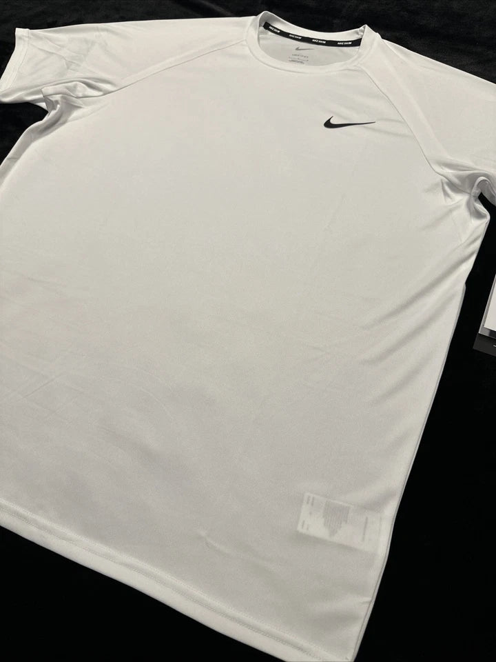 Nike Dri-FIT Swim Hydroguard Short Sleeve Shirt White Large NESSA586-100