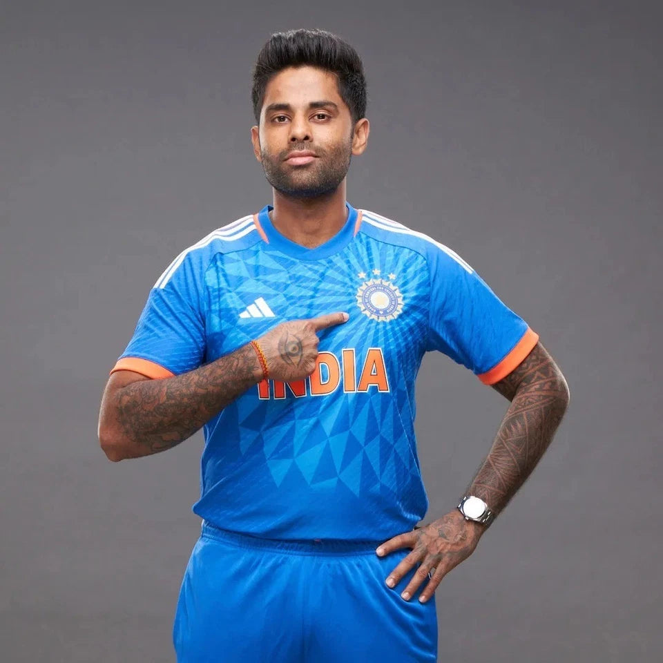 Adidas India T20 Cricket Jersey Men's Blue Performance Shirt
