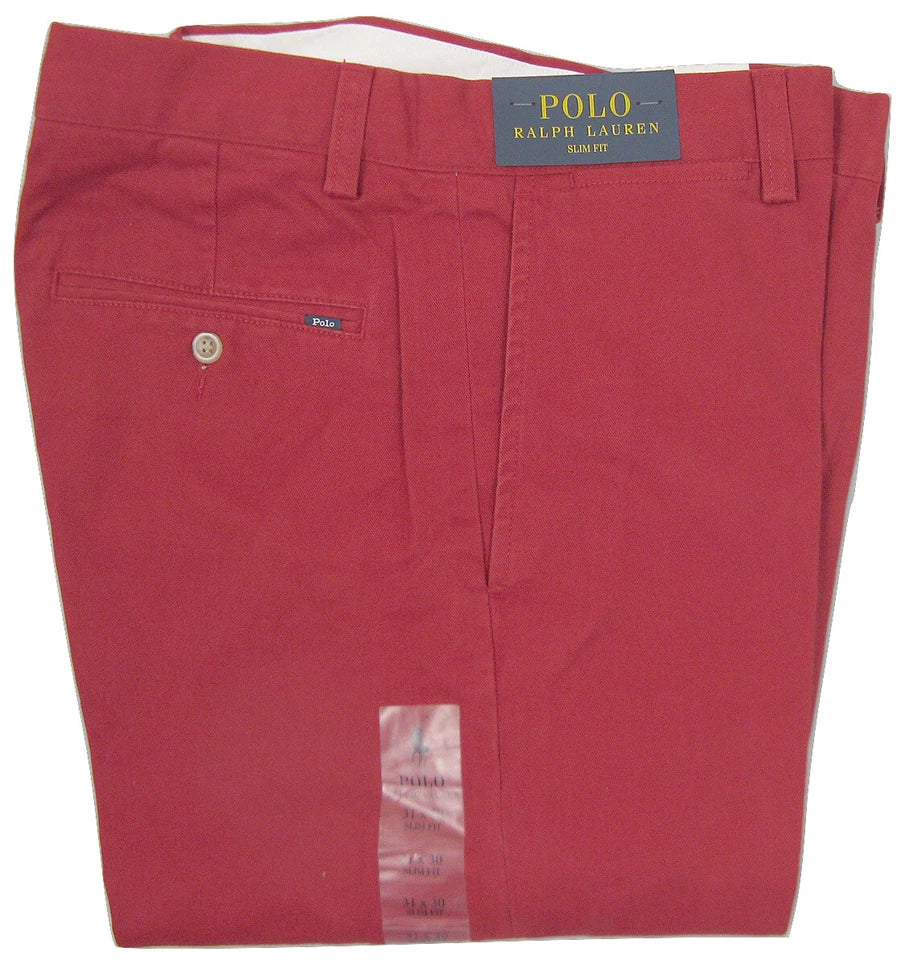 Polo Ralph Lauren Slim Fit Chino Pants Red Yellow Green Blue New