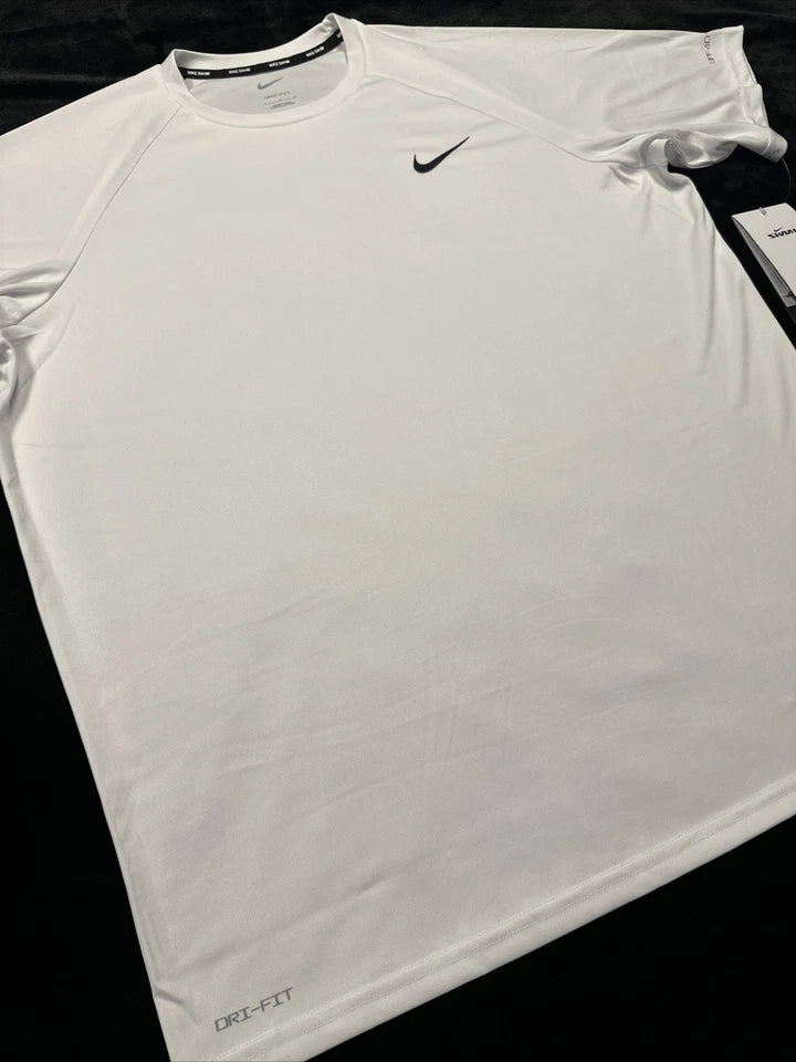 Nike Dri-FIT Swim Hydroguard Short Sleeve Shirt White Large NESSA586-100