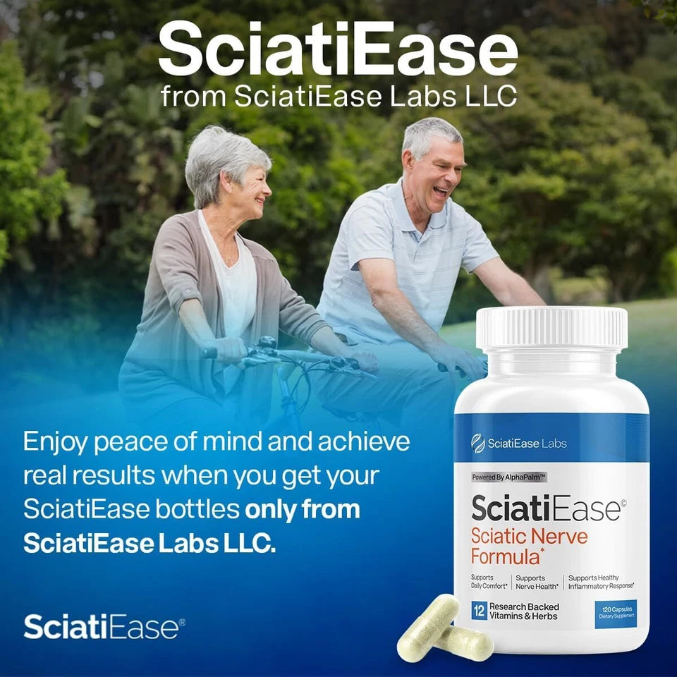 Sciatic Nerve Support Formula with AlphaPalm – 120 Capsules Supplement